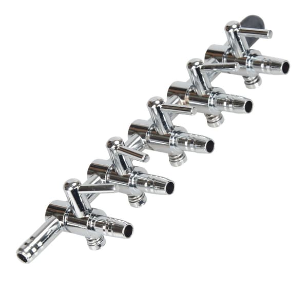 Akvarie Luftstrømskontroll 5-veis Ventilfordeler Pumpe Separator