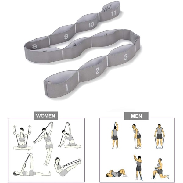 Øvelses Loop Bands Stretch Latin Bands 15-20kg Elastisk Yoga Pila