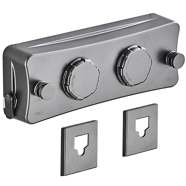 Retractable Clothesline, Wall Mounted Retractable Line with 2 x 5