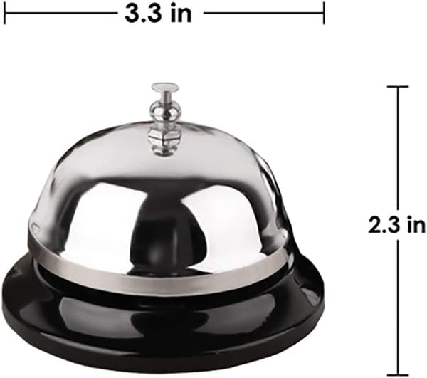 Klocka 2-pack 3,35\" diameter med rostbeständig konstruktion av metall