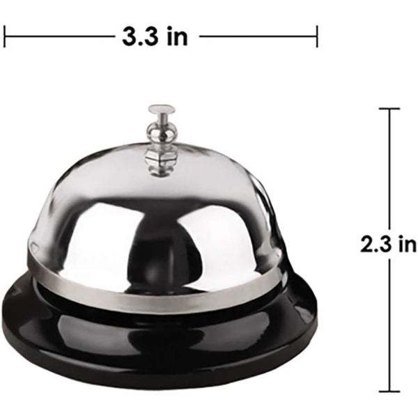 Ring Bell 2 Pack 3,35" diameter med rustbestandig metallkonstruksjon