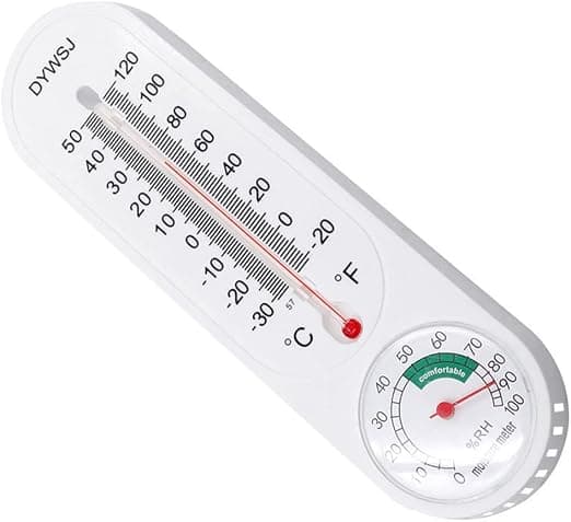 Vægmonteret termometer til rum, kontor, udendørs og indendørs