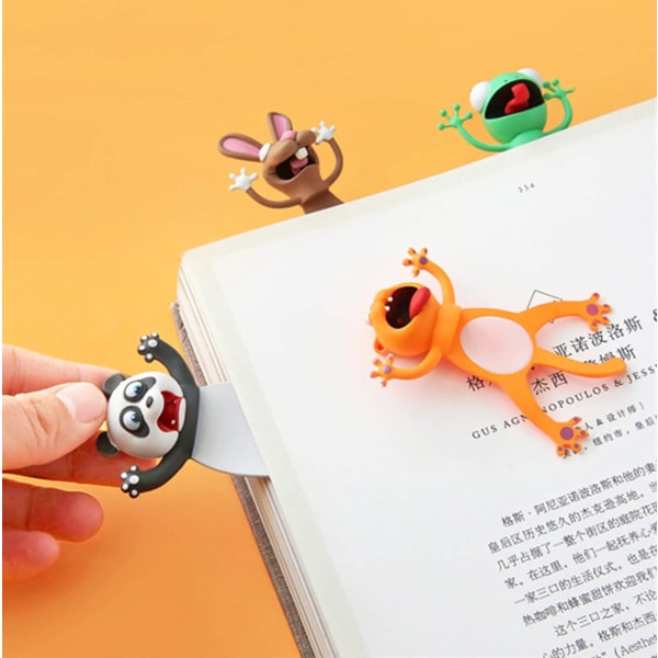 3D Cartoon Animals Bookmarks, Funny Cute Bookmarks Animal Station