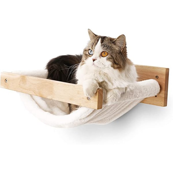 1 stk væghængt kattehængekøje Stor kattehylde – Moderne senge og pe