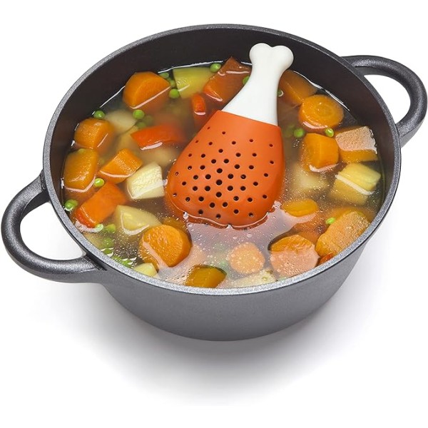 Silikoninfuser för örter och kryddor i form av en trumma