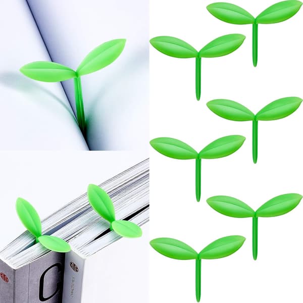 (6 stk.) Bogmærker Sprout Little Green Mini bogmærker Grøn