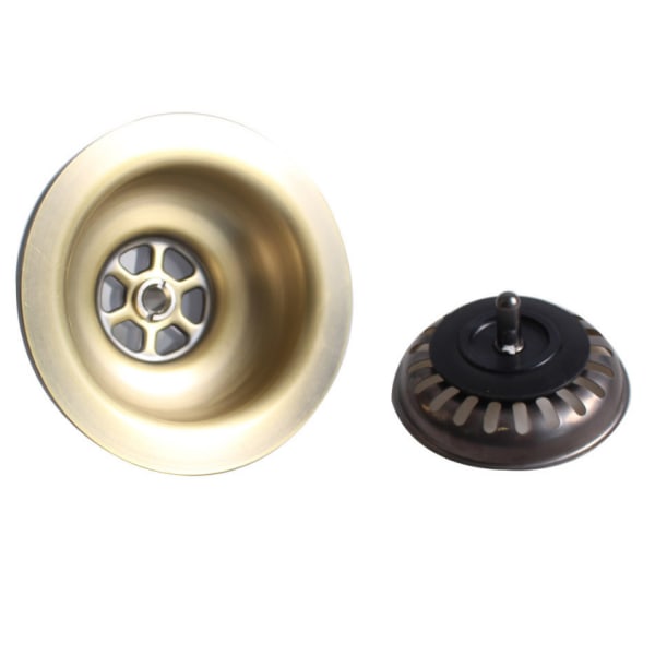 Piletta bronze Ø114 for sink hole Ø90 L.B. PLAST D550-70-PIR Bron