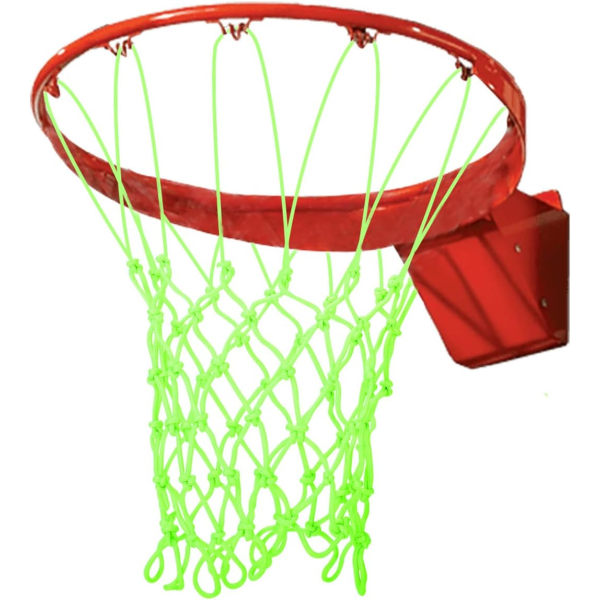 Basketnät som lyser i mörkret, robust basketnät för utomhusbruk