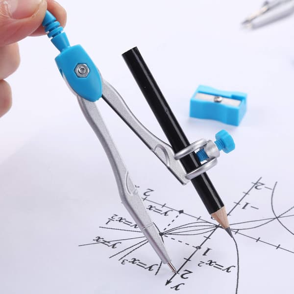 Matematik Geometri Kit Set 10 Delar Studenttillbehör med Shatterproo