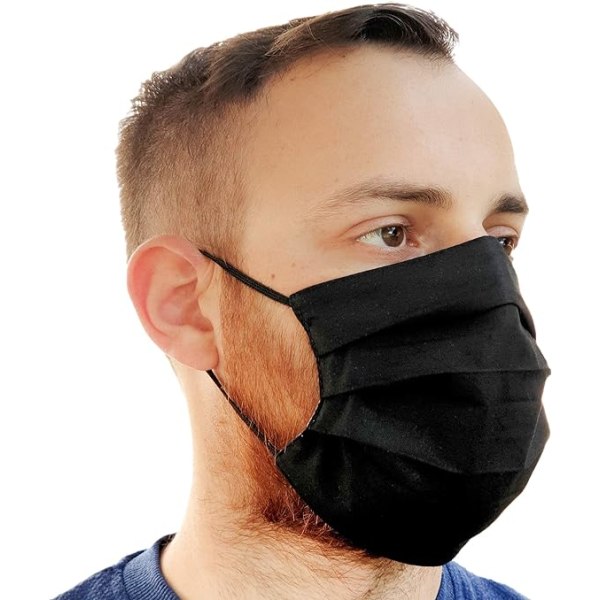 13x mask ansiktsbehandling, tissu respirator, jetable, noir