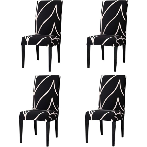 4 C1 Stretch Spisestoltrekk, Universal Stolovertrekk Stolovertrekk for Hjem Restaurant Bar Hotel