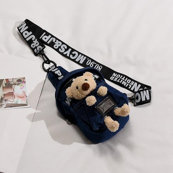 Kvinnor Canvas Midjeväska Snedväska Serieteckningar Crossbody Väskor Bör