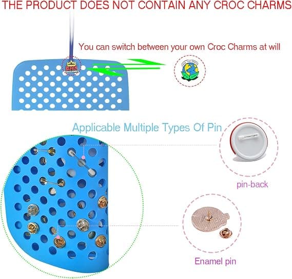 2 st (Croc Charms ingår ej) Croc Charm Organizer Skocha