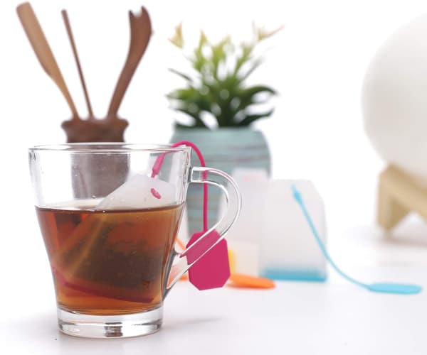 Silikone Teinfuser, 4-pak Løs Te Filterposer Si