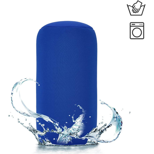 Mini Microbead Ryggkudde för Soffa, Säng, Kontor, Bil, Resa Blå