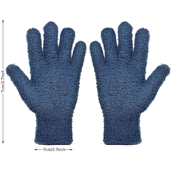 2 par mikrofiber auto støv rengøring handsker vaskbare rengørings vanter til køkken hus rengøring biler lastbiler spejle lamper persienner støv rengøring