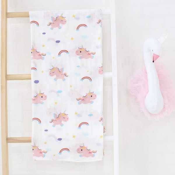 Täcke för baby | 'Unicorn Design' Maxi Lange 120x120 cm Swa