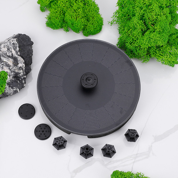3,5W solcellsfontän med 2000mAh batteri solvattenfunktion