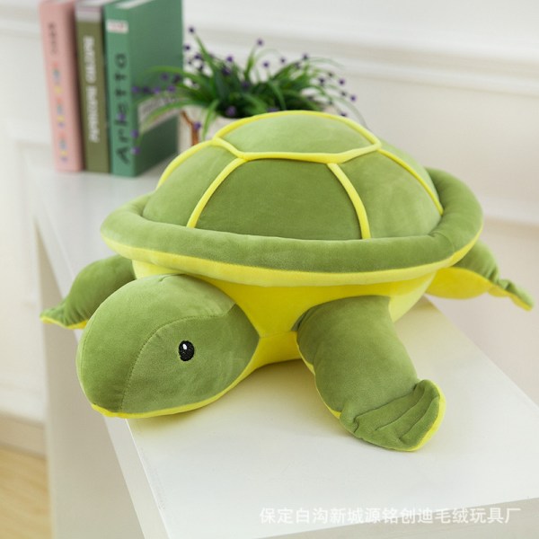 35 cm mjuk sköldpadda plyschleksak, liggande sköldpaddsdocka, stor sköldpaddsdocka,