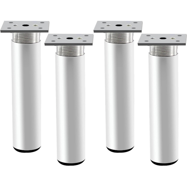 4 kappaletta säädettävät huonekalujalat, metalliset pöydänjalat 200 mm korkeat