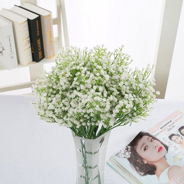 Baby's Breath Kunstige Blomster 10 Falske Buketter Gypsophila Plan