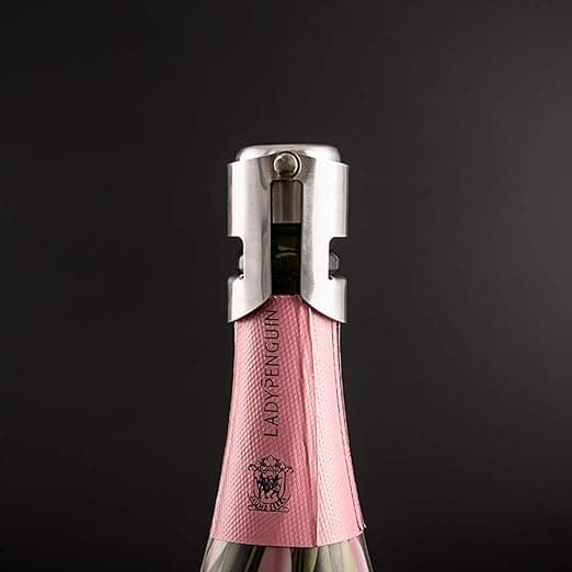 1 stk. Champagnekorker, 4-pak vakuumforseglede rustfrie stålpropper til mousserende vin