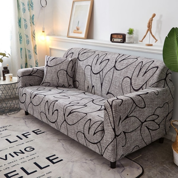 Soffaöverdrag Set Soffa Vattentät Elastisk Anti-Damm Soffa Överdrag Soffa Fodral Kudde Soffa Matta Skydd 180-235 cm