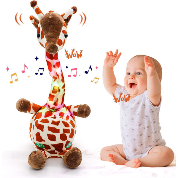Dansende giraf, giraflegetøj, giraflegetøj til børn, der gentager Yo