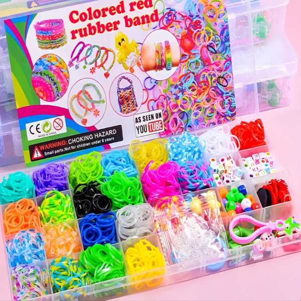 Loom Bands Kit - 4400 st i 22 färger Multicolor