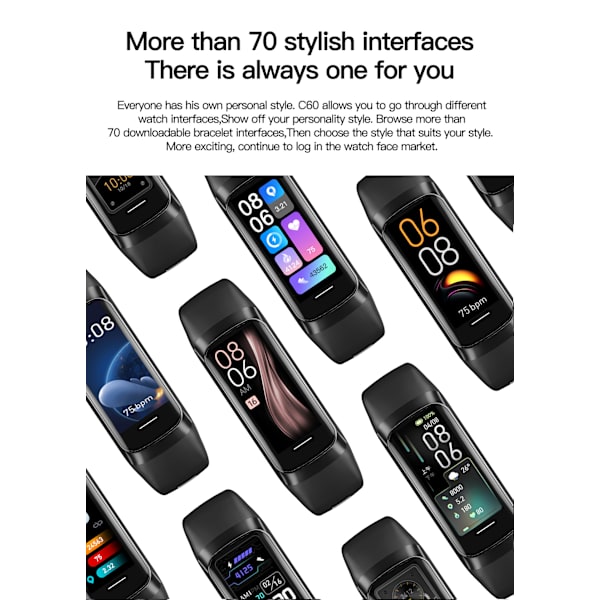 Uusi 1,1Amoled värikäs suuri näyttö ilman epäsäännöllistä korkeaa