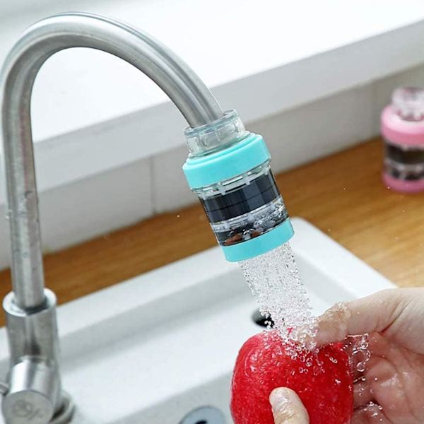 6 st Mini Kranvattenfilter Aktivt Kol Vattenkran Kol