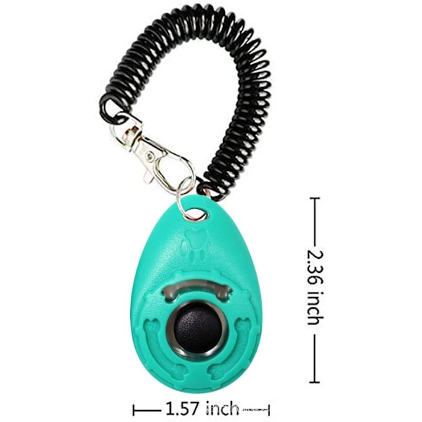 Pet Training Clicker, 2 Pack, med håndleddsrem, Dog Training Clic