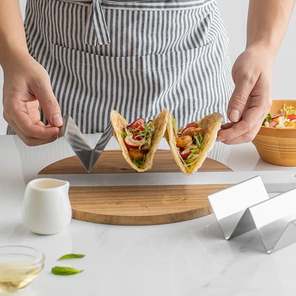 Tacoholder 2-pak - Tacostand i rustfrit stål
