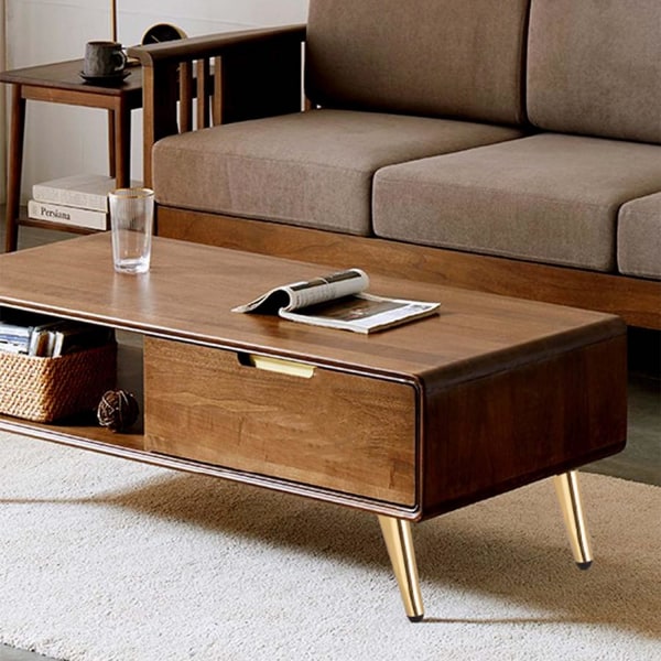 4 guld metalmøbelben 18 cm, moderne sofaben, ben til kaffe