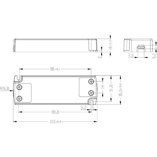 LED-strömförsörjning - 15W, 12V DC, 1,25A - Konstant spänning för LED- och G4-band, MR11, MR16 LED-lampor