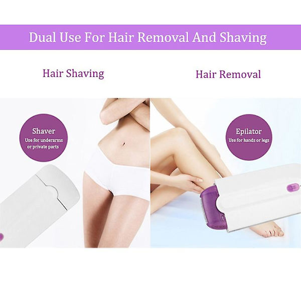 Profesjonelt smertefritt hårfjerningssett Laser Touch Epilator Kvinner