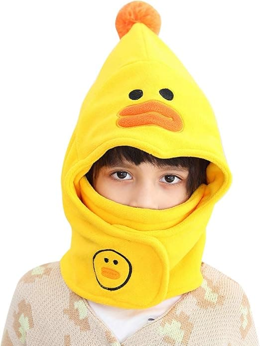 1 stk. And 4-12 år Børne Balaclava Fleece Tyk Varm til Vinter