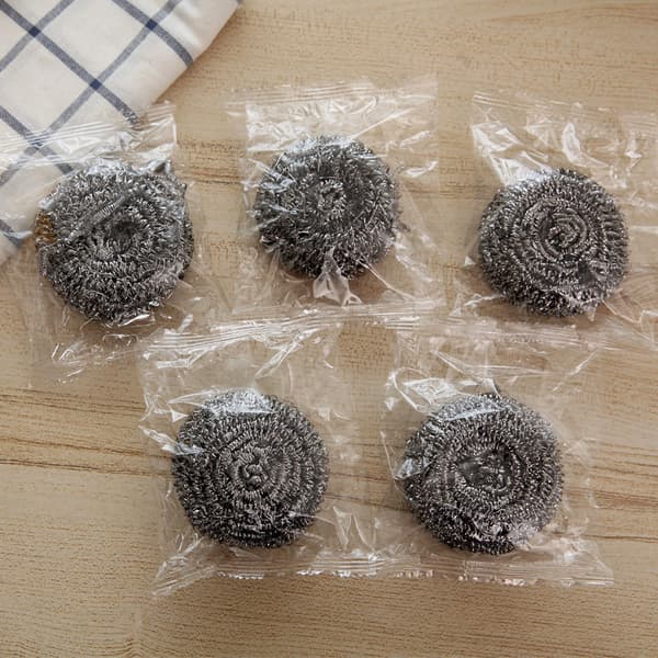 Rostfri skrapsvamp, skrubbsvamp - 12-pack