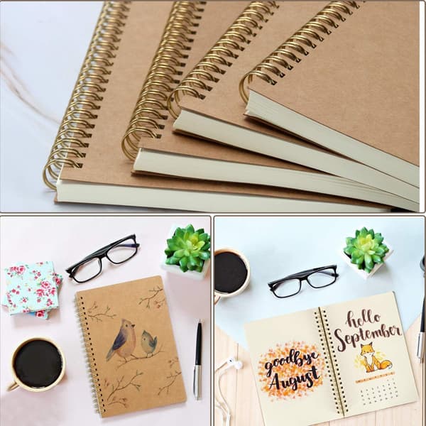 B5 Classic Notebooks Dobbelt Spiral Pakke, Notesblok Notebook Tegning