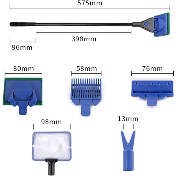 Akvarie Rengörings Kit Tillbehör Fisk Skrapa Akvarium
