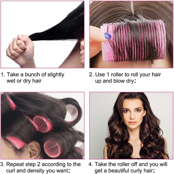 Selvgrepne hårruller, frisørruller for hårstyling, h