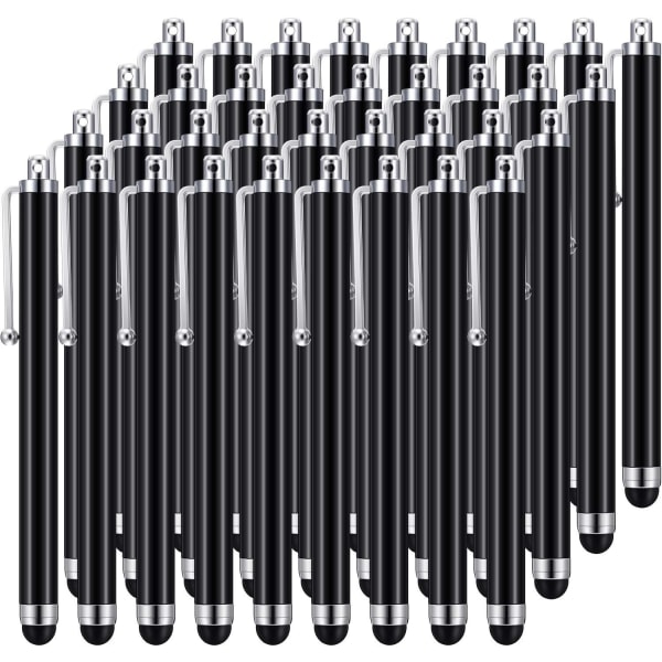 Stylus-kynät kosketusnäytöille, 36 set universal kapasitiivisille kosketusnäytöille, yhteensopiva iPhonen, iPadin, tabletin kanssa (musta)