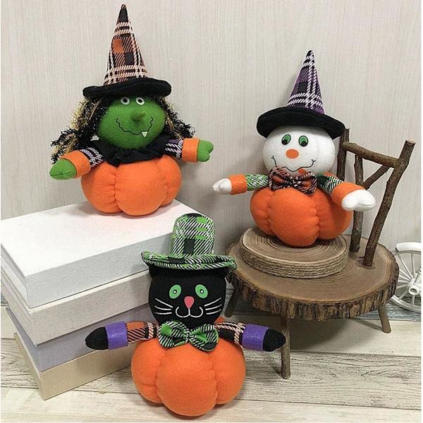 Dekoration Halloween og Halloween græskar GNOME plysdukke kluddukke dæmon heks legetøj 1 stk (heks)