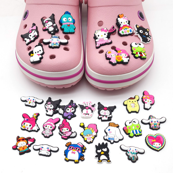 30 set Sanrio-serie Crocs-skor japanska serier blomstersko Buc