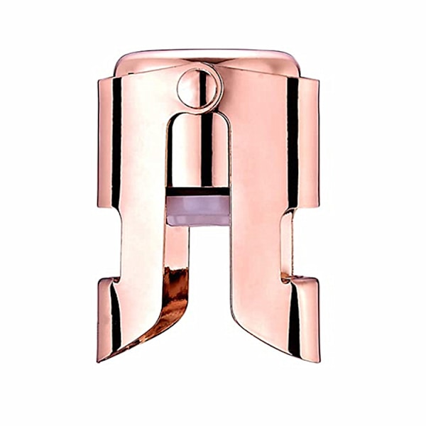 (Rosegold-2pack) Samppanjapullojen sulkija, ruostumattomasta teräksestä valmistettu pullonsulkija