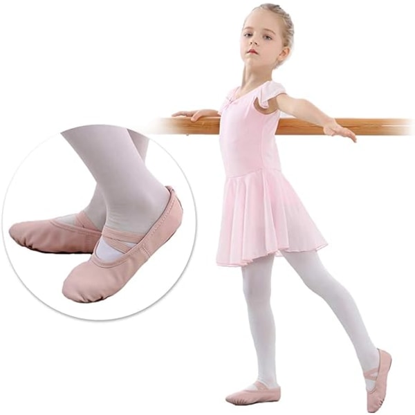 Girls Ballet Practice Shoes, Dance Yoga Shoes (1 Pair, Skin Color