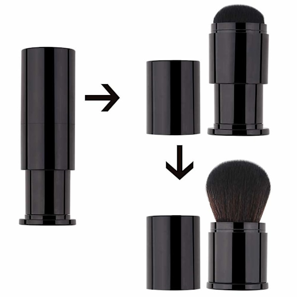 Retractable Makeup Brush,  Powder Brushes Foundation Travel Found