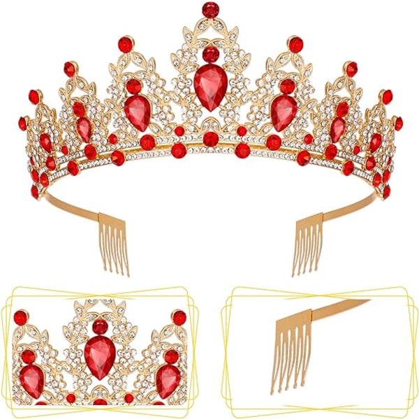 Häätiara Morsiustiara Kristalli Rhinestone Tiara Kruunu Co