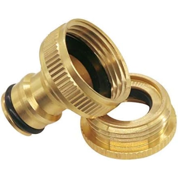 Universal baderomskran til hageslange adapter, 1/2 tommer og 3/4 tommer