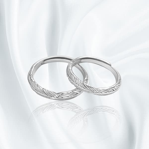 S999 Sterling Silver Ring för kvinnor Bröllop Evighet Silver Ring